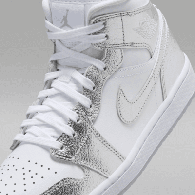 シューズ(女性用) NIKEWMNSAIRJORDAN1 MID SE white/aluminum Air Jordan 1 Mid SE Women's Shoes. Nike.com